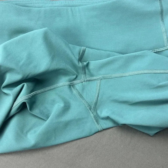 Lululemon Women Speed Wunder MR Crop Tight 23” LW6BLFS DPCV Teal Blue Size 10 - Picture 9 of 13